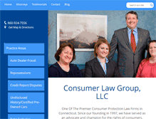 Tablet Screenshot of consumerlawgroup.com
